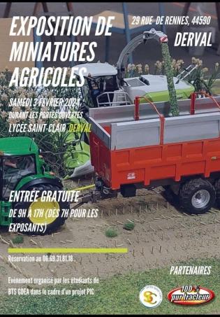 Exposition Ventes de miniatures Agricoles à MAYENNE (53) le 3 Mars 2024