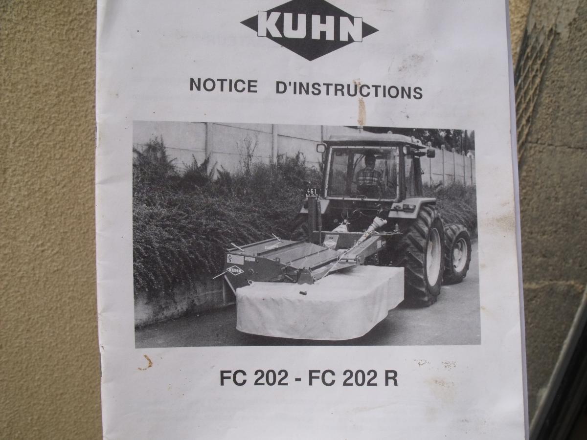Notice KUHN FC202FC202R occasion Autre Autres Documentations
