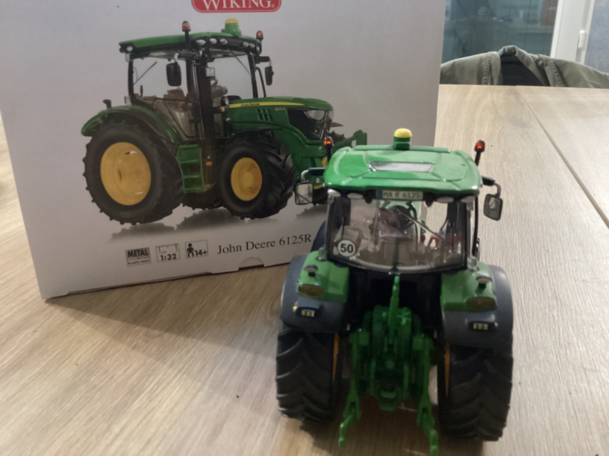 その他 wiking 1/32 JD6125R WIKING JOHN DEERE 6125 W/LOADER | Wiking Farm 1/32 | FARM MODELS