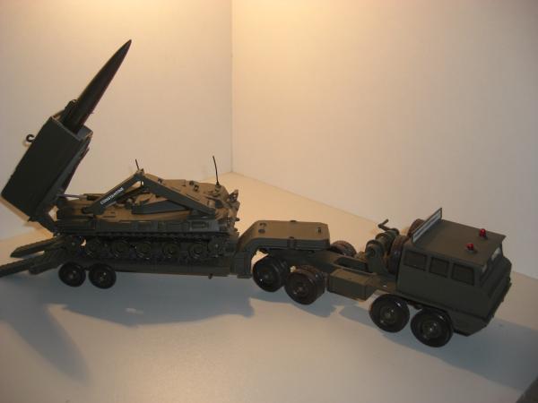 tank truck and tank AMX30 Pluto