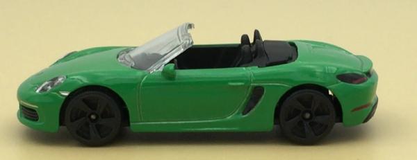 Porsche 718 Boxster Majorette verde, bacalao. 209G, escala 1/58