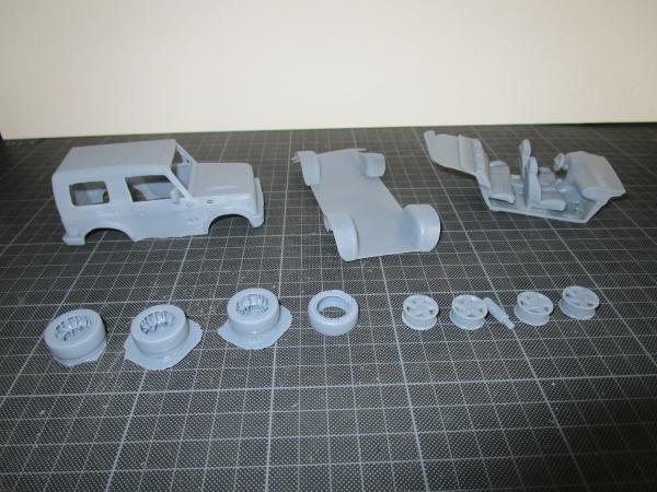 lot of parts in 3d resin printing - scale 1/32