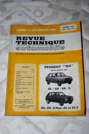 Revue technique pour Peugeot 104 apres 1980
