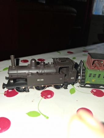 Rame vintage avec locomotive état