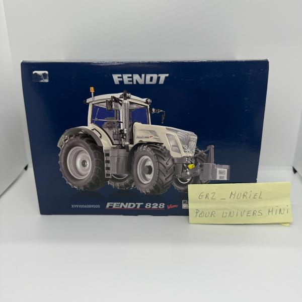 FENDT 828 Vario 'White' Blanc Wiking