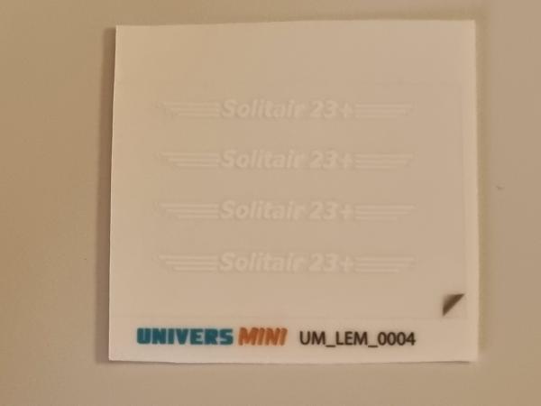 4 autocollants LEMKEN Solitair 23+ blanc 2.1mm (pré-coupé)