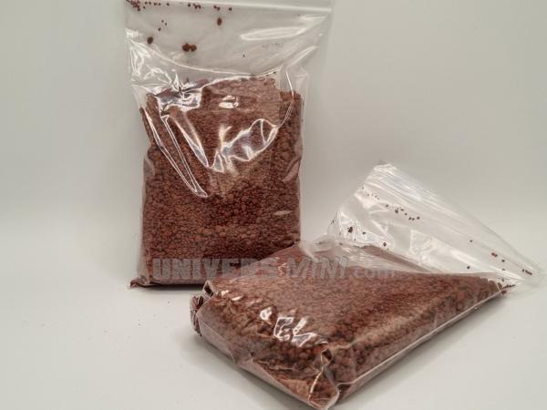 600 grammes imitation minerai rouge/fer