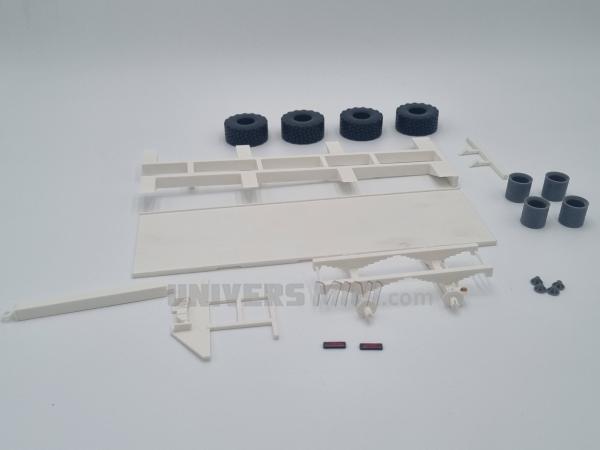 Plateau porte palox 2 essieux en kit