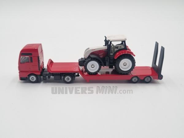 Camion MAN + surbaissé + tracteur Steyr
