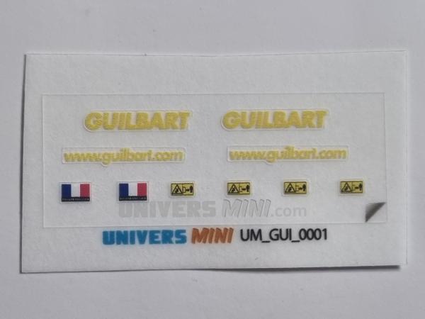 Ensemble autocollants GUILBART (pré-coupés)