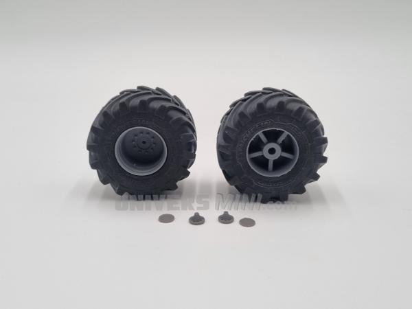 2 jantes + pneus Michelin 1050/50 R32