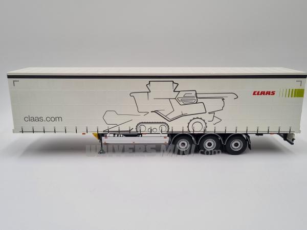 Semi remorque rideaux 3 essieux PACTON CLAAS Trion