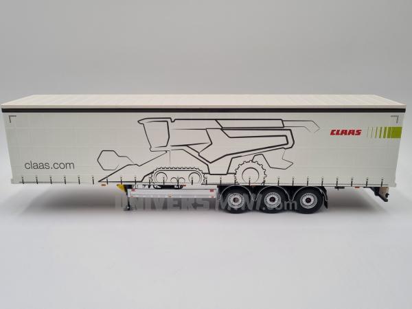 Semi remorque rideaux 3 essieux PACTON CLAAS Lexion